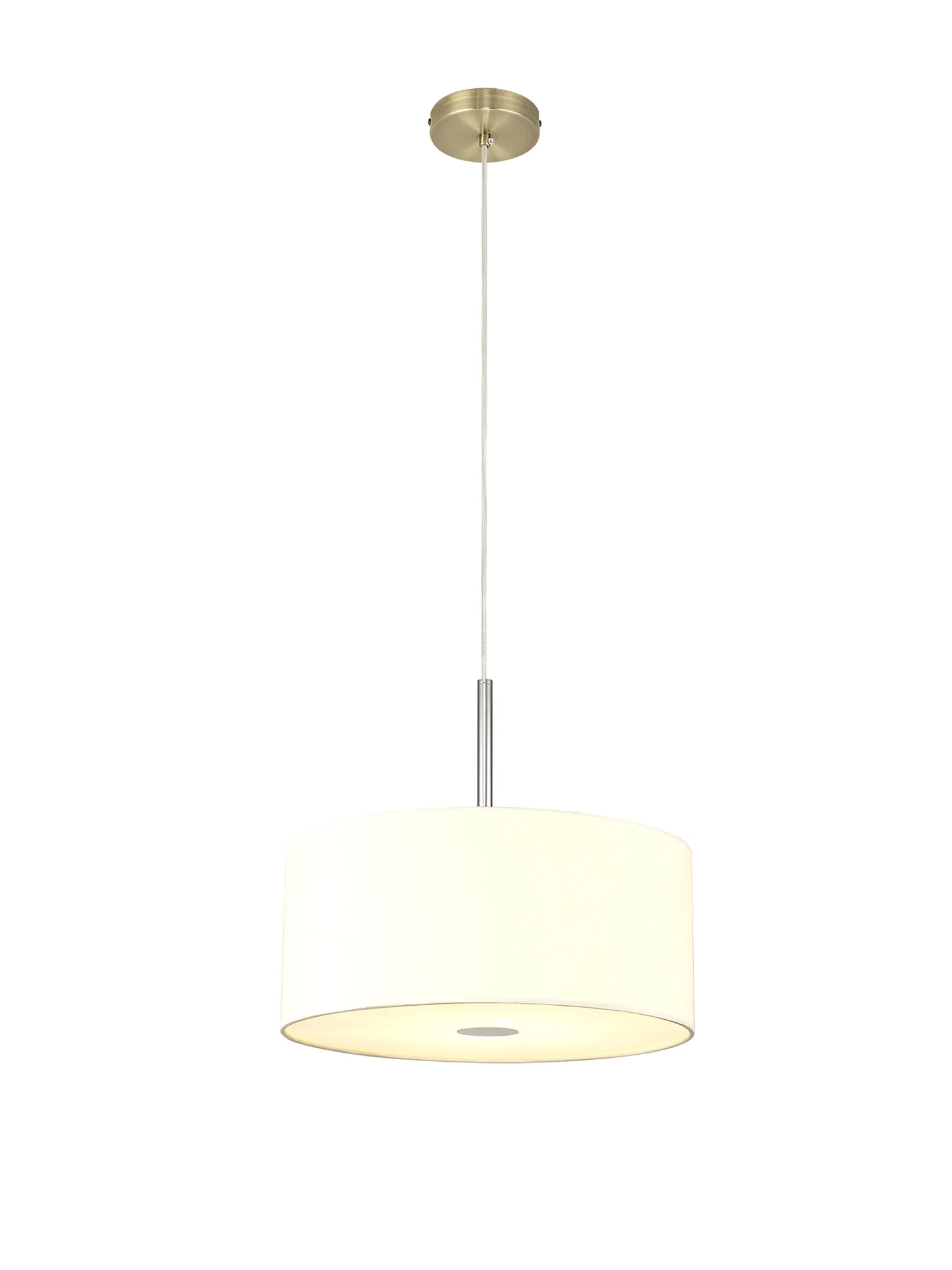 Universal 40cm Frosted Acrylic Diffuser Chrome Centre White D0319  Deco Universal